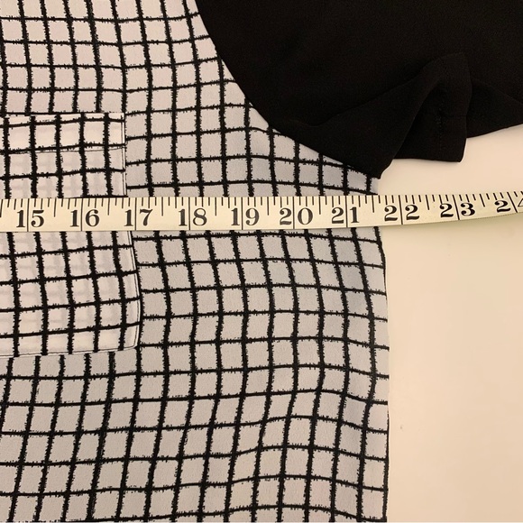 Halogen Blouse Black & White Lg - Picture 11 of 11